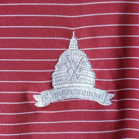 GREG NORMAN GOLF POLO SHIRT CONGRESSIONAL COUNTRY CLUB RUST RED SIZE LARGE - Picture 3 of 6